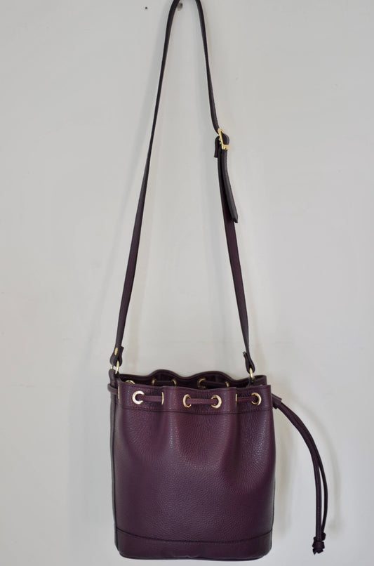 Borsa a secchiello media Amira color uva
