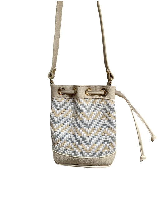 Amira Mini Bucket Ecopelle Beige